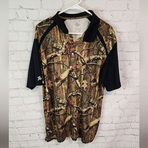 Men's Mossy Oak "Breakup Infinity" polo shirt, size Large